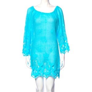 🌹Miguelina Blue Shift Dress/Beach Cover-up